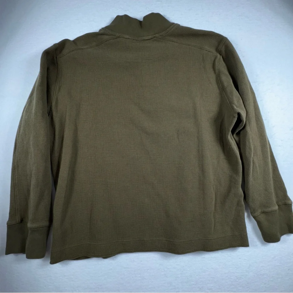 Banana Republic Ski Thermal Waffle Knit Green Men’s Size L
